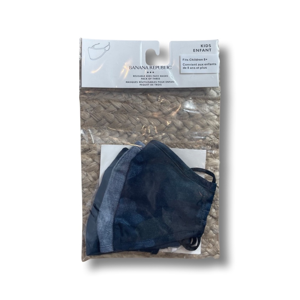 NWT 3 Pack Children Cotton Masks